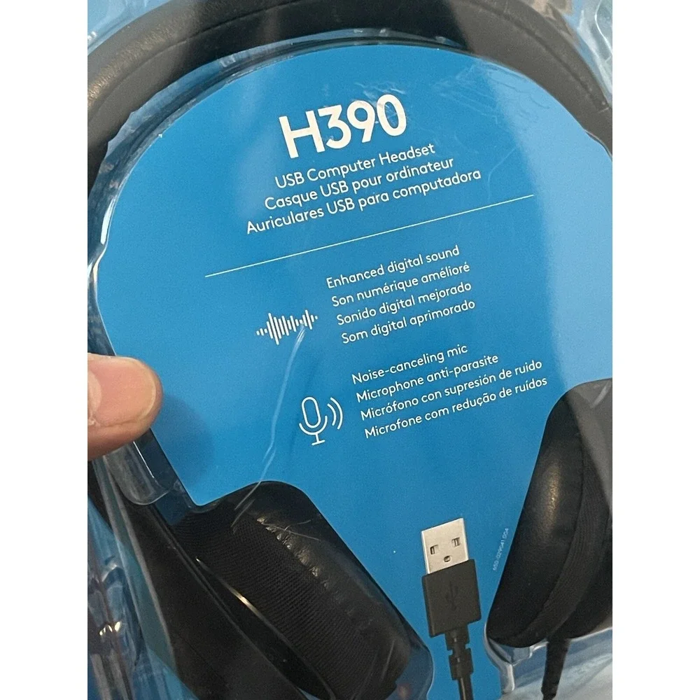Logitech‎ H390 USB Wired Headset with Noise-Canceling Microphone